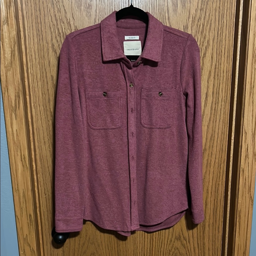Thread & Supply Relaxed Fit Pink Shirt